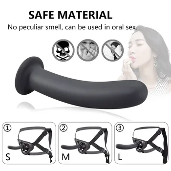 Strapon Dildo Prostate Massager Sex toy for Women Lesbian Penis With Suction Cup Harness Anal Dildo Plug Female Masturbation 4