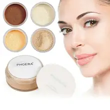 Полупрозрачная рассыпчатая пудра для лица, макияж основа гладкая