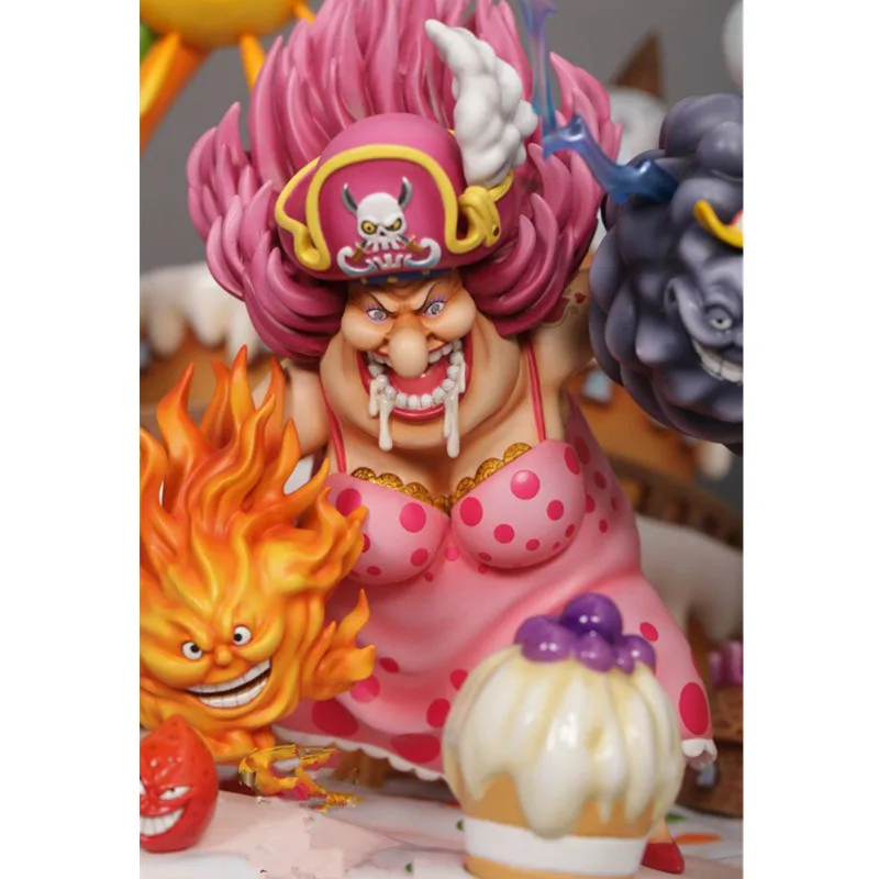 Аниме ONE PIECE Go баллистическая большая мама Пираты один из четырех император GK статуя PU фигурка Коллекционная модель игрушки M3465