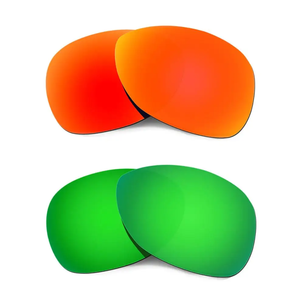 

HKUCO For Crosshair (2012) Sunglasses Replacement Polarized lenses 2 Pairs Red&Green