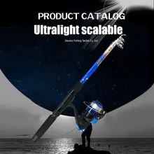 Newly Fishing Rod Pole Reel Wheel Hook Kit Portable Tackle Accessories Telescopic for Sea