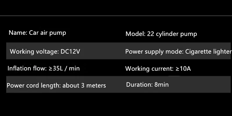 22 Cylind цифровых шин DC 12V автомобильный воздушный компрессор насос автомобильный воздушный компрессор для автомобиля, мотоцикла, автоматическая остановка при полном заполнении