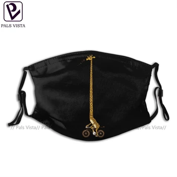 

Giraffe Mouth Face Mask Long Bike Ride Facial Mask Kawai Funny with 2 Filters for Adult