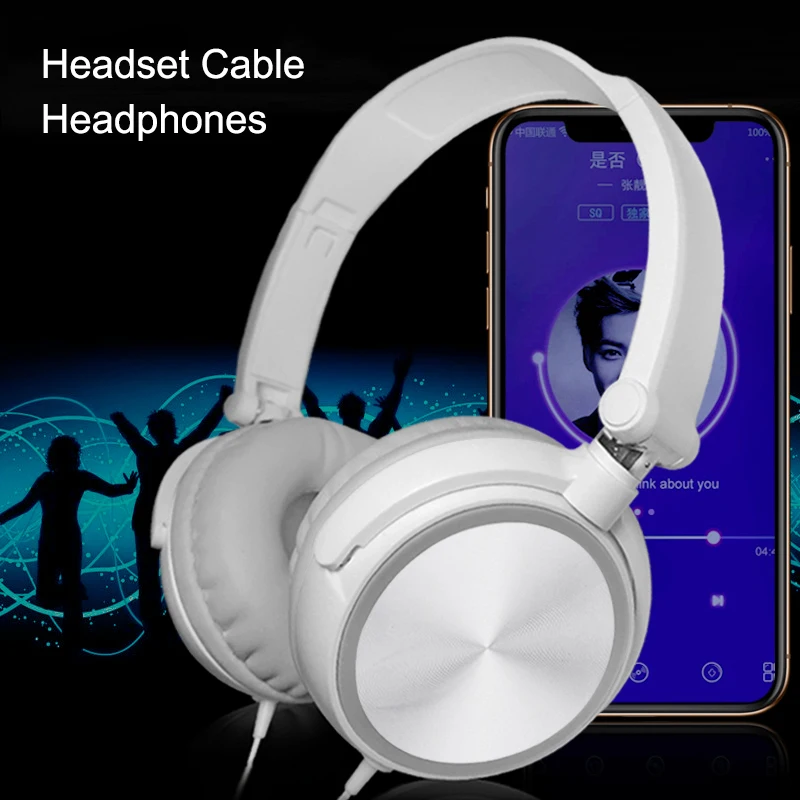 

Wired Computer Headset with Microphone Heavy Bass Game Karaoke Voice Headset JHP-Best