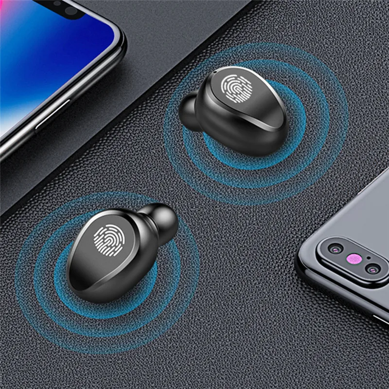 2000 мАч bluetooth наушники зарядное устройство Внешний аккумулятор цифровой дисплей 8D стерео водонепроницаемый airdots pro touch наушники с микрофоном D8