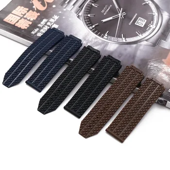 

25*17mm Silicone Rubber Watchband Waterproof Bracelet Strap For Hublot Big Bang Series Replacement Women Men Wristband Accessory