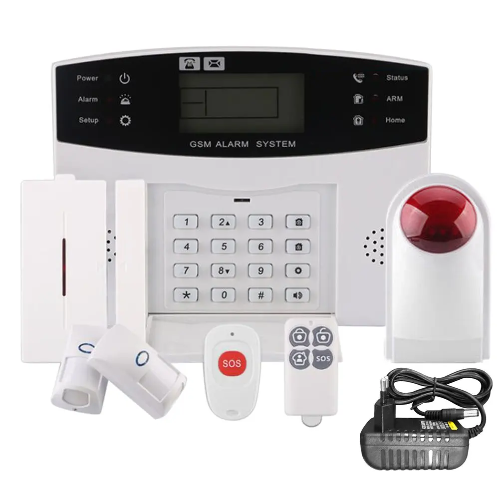 

Cs85-sxgsm-lcd Wireless 433 Intelligent Voice Home Burglar Alarm (anti-pet Type) full voice prompt large LCD screen display
