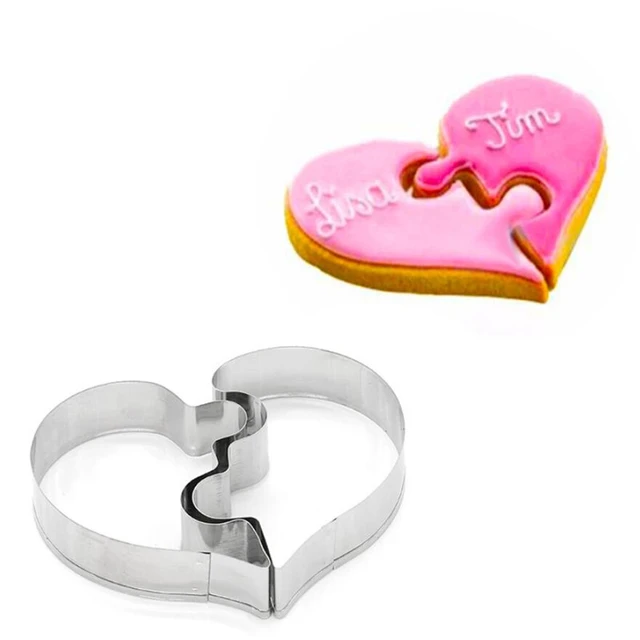 Love in Heart Cookie Cutter and Stamp (2 Pcs)