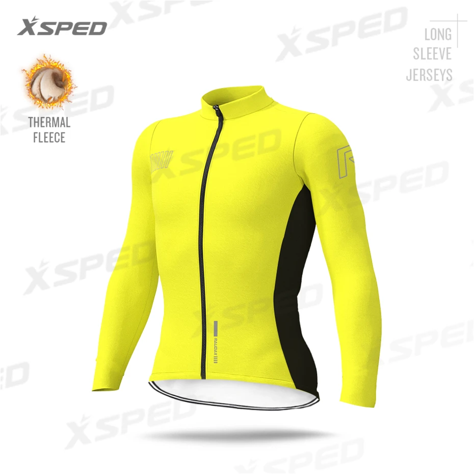 Cycling Jerseys Зимняя одежда для велоспорта с длинным рукавом, комплекты из Джерси, термо-флис, профессиональная команда ALEING, Мужская теплая униформа для MTB, одежда для шоссейного велосипеда, одежда для улицы - Цвет: Cycling Jerseys