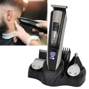 

5-In-1 Hair Clipper Beard Trimmer USB Charging Hair Mustache Trimmer Hair Cutting Groomer Tool Kit