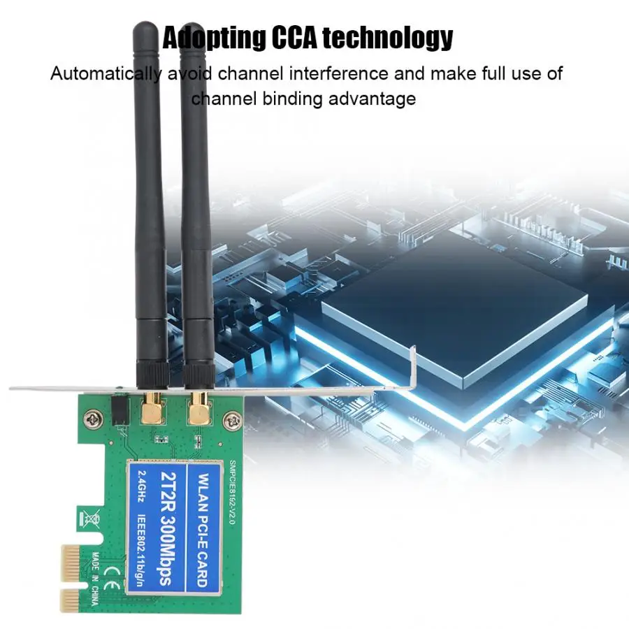 32/64 бит PCI-E интерфейс беспроводная сетевая карта wifi 300 Мбит/с двойная приемная антенна 2,4G& 5G Двухдиапазонная высокоскоростная Беспроводная карта