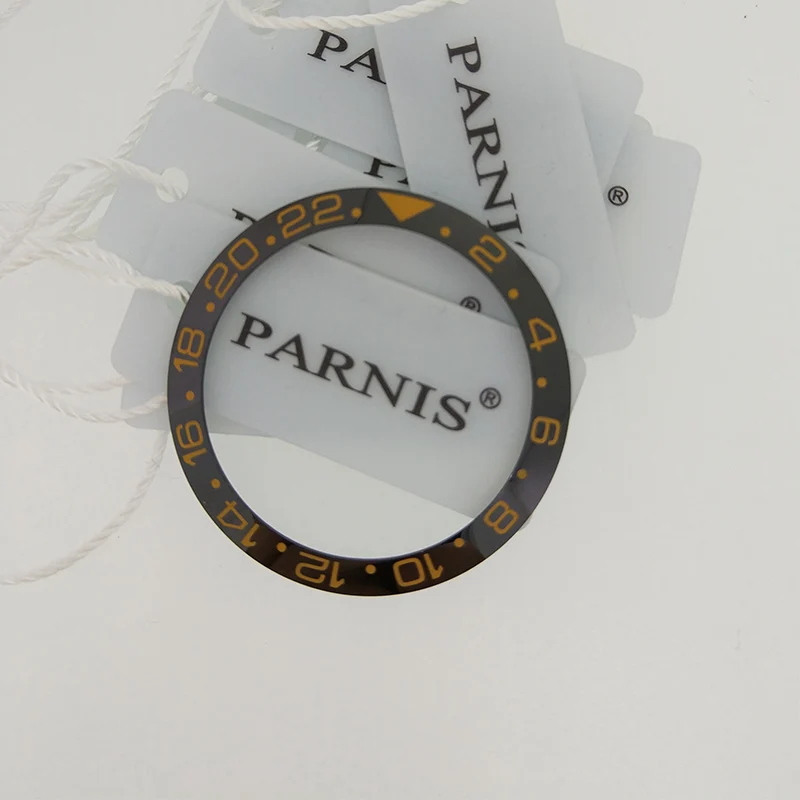 

38mm Ceramic Bezel Insert for 40mm GMT Watch Oiginal Ceramic Red & Black Bezel Insert for Parnis 40mm Automatic Watch PA2105