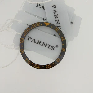 Image 5 - 38mm ceramiczna ramka szkiełka zegarka wkładka do 40mm GMT zegarek Oiginal ceramiczna czerwona i czarna ramka wkładka do Parnis 40mm automatyczny zegarek PA2105