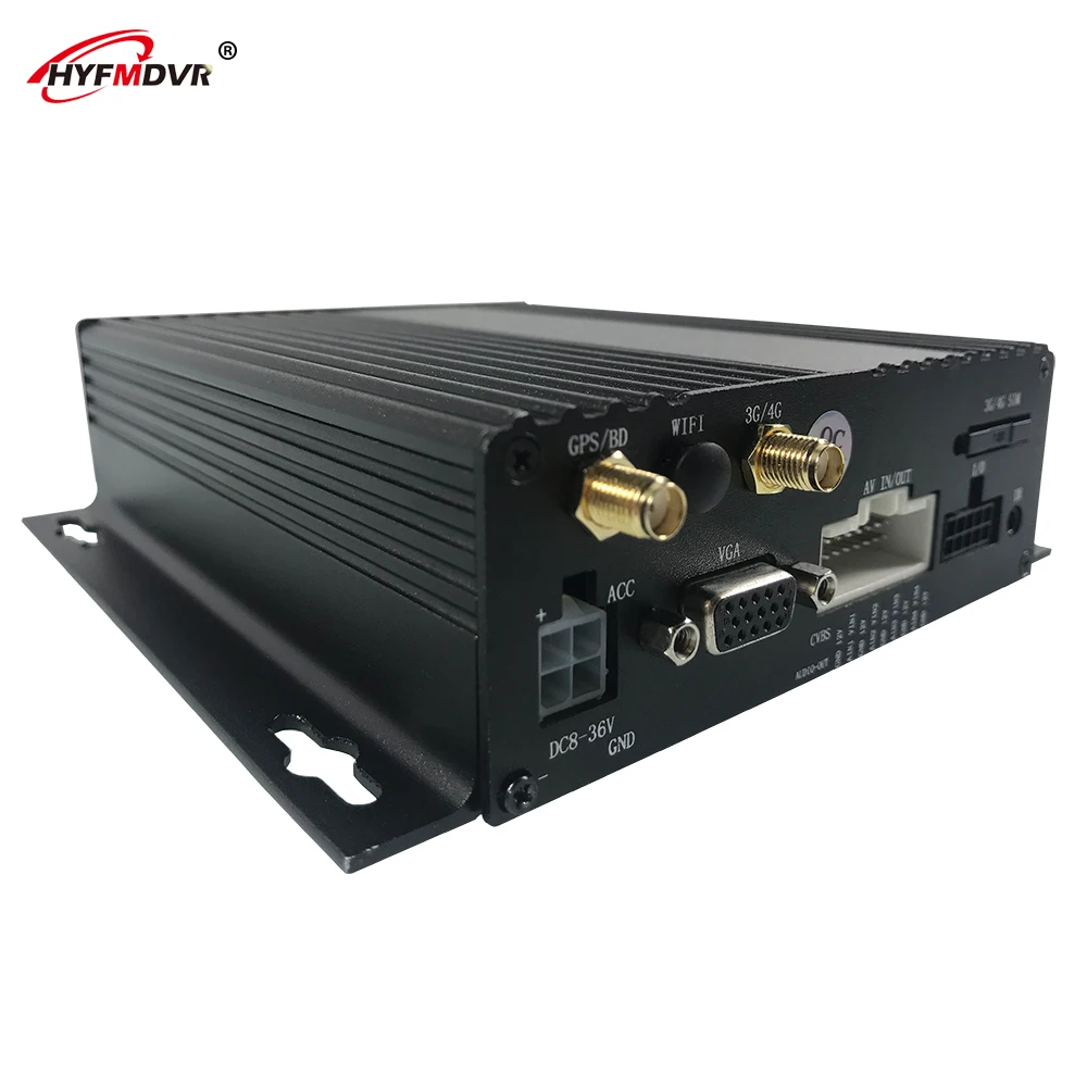 HYFMDVR 4CH 4G GPS sd-карта Мобильный DVR для записи видео автомобиля