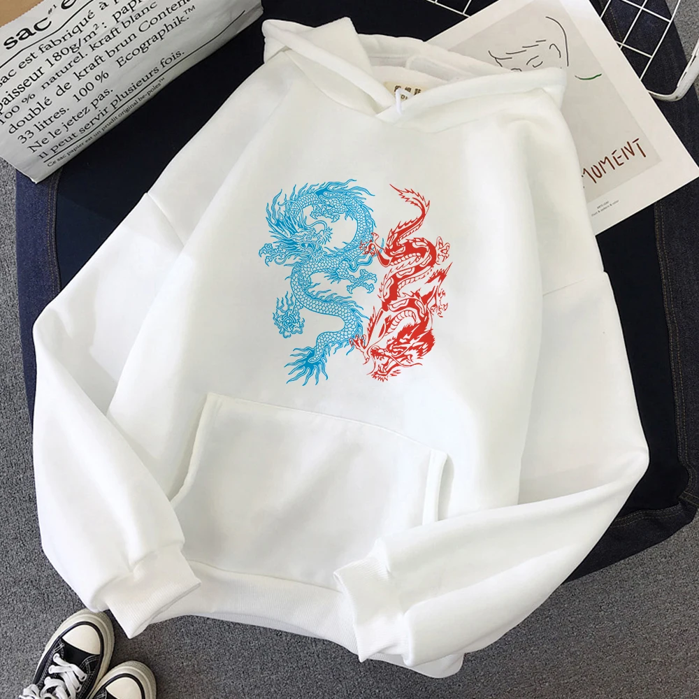 

Dragon Print Kawaii Hoodies Hoodie Women Funny Tops Cute Hip Hop Harajuku Vintage Tee Punk Clothes Sweatshirt Ullzang Hoodie