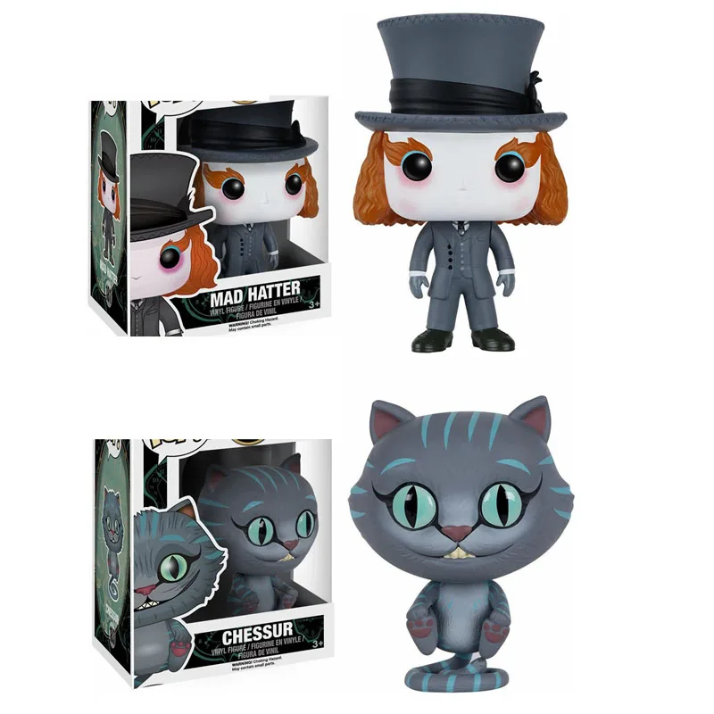 Экшн-фигурки Funko Disney виниловая игрушка из фильма Алиса в стране чудес чессур кот