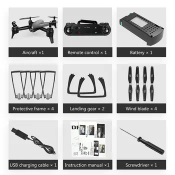 

Dual Camera SG106 Drone 4k HD camera 2.4G FPV WiFi Wide-angle Camera Gravity Sensing Real-Time Transmission