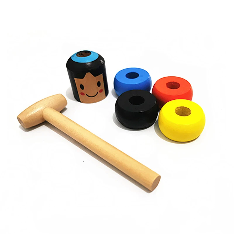New Immortal Daruma Unbreakable Wooden Man Magic Toy Magic Tricks Close Up Stage Magic Props Comedy Mentalism Fun Toy For Boy