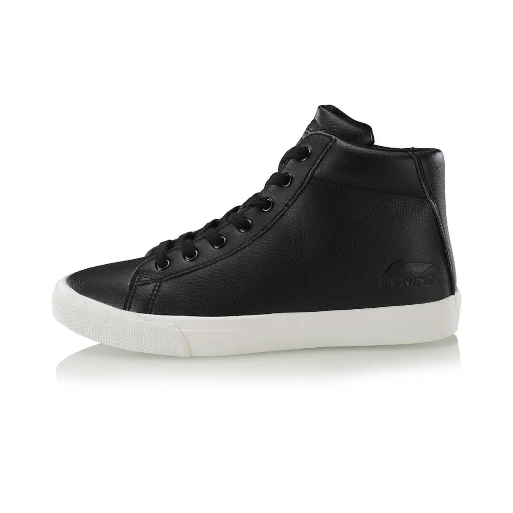 Li-Ning/Мужская обувь VULC LITE; зимняя стильная обувь для образа жизни; зимняя флисовая удобная обувь с подкладкой; спортивная обувь для фитнеса; кроссовки; AGLP105 SOND19 - Цвет: AGLP105-1H