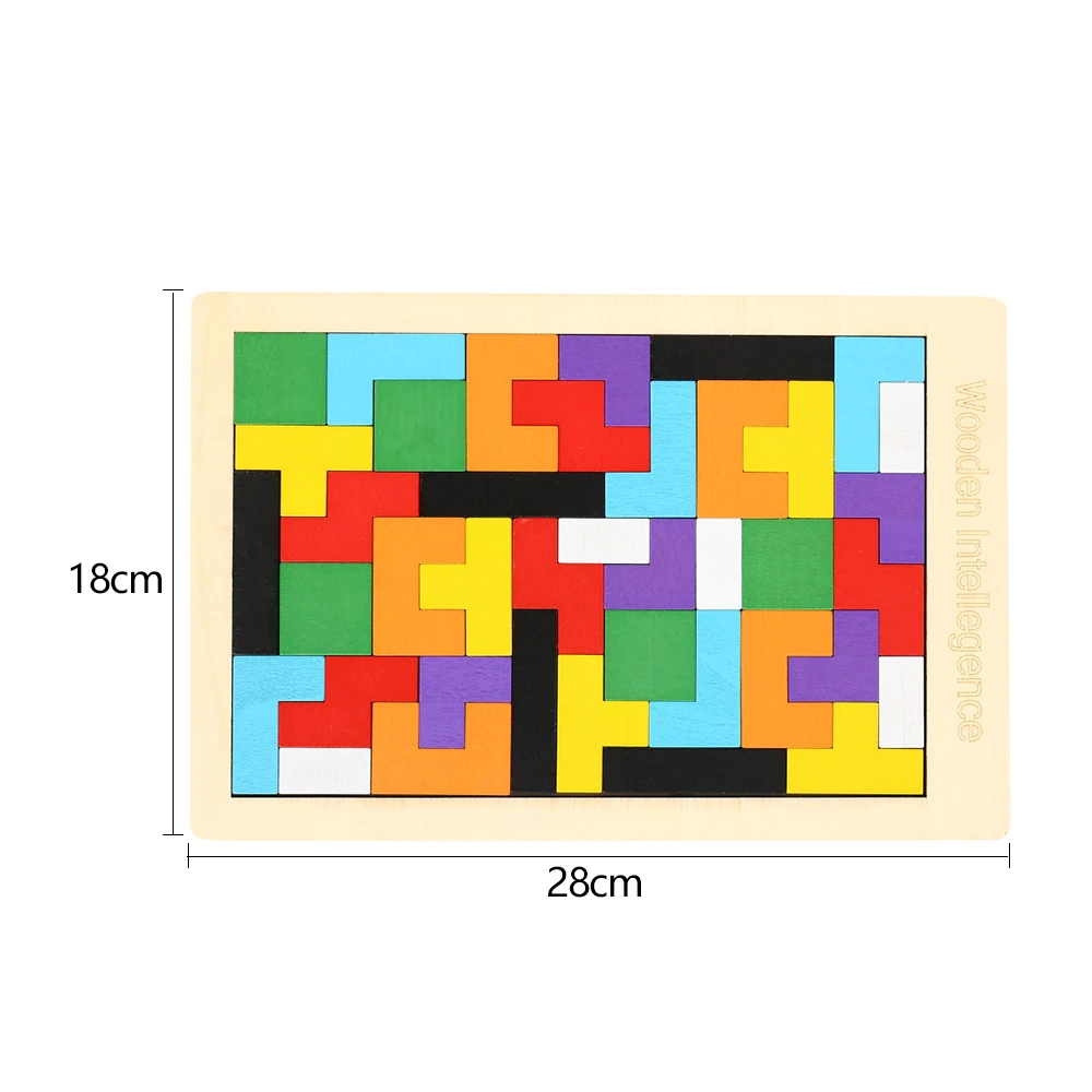 Puzzle Wooden Jigsaw Board Math Toys For Children Tangram Brain Teaser Kids Puzzle Toys Game Education Montessori Cubes Gifts