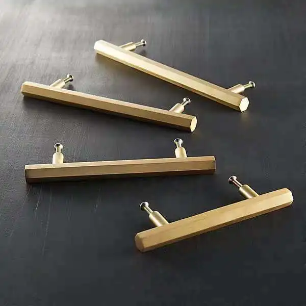 2,5 ''3,75'' 5 ''матовый медный шестигранник комод ручка ручки для кухонного шкафа ящик с ручками ручки для кухонной мебели мебель