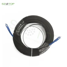 

Outdoor 3 Steel 1 core 10M-200M Fiber Optic Drop Cable FTTH Optic Single Mode G675A1 core with SC UPC Connector