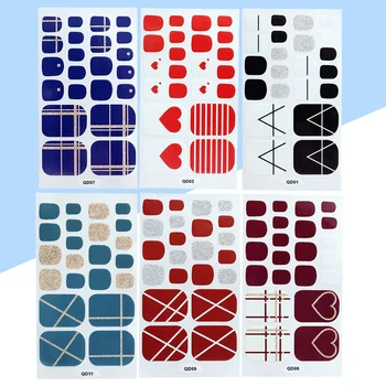 

12 Sheets Toenail Sticker Fake Toenails Full Cover Nail False Nail Fake Toenail Sticker Toenail Patch Manicure Decoration (6 Pat