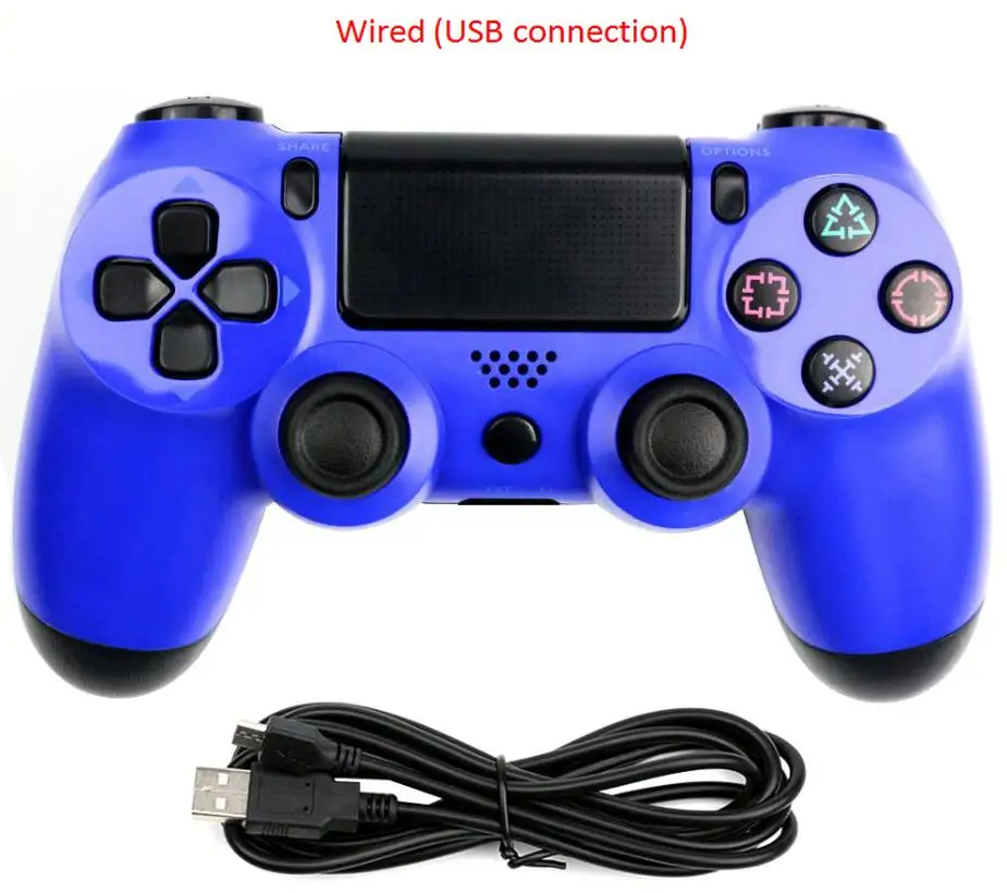 Проводной геймпад беспроводной Bluetooth контроллер Playstation sony PS4 контроллер Джойстик для DualShock 4 Вибрационный джойстик - Цвет: Wired-3