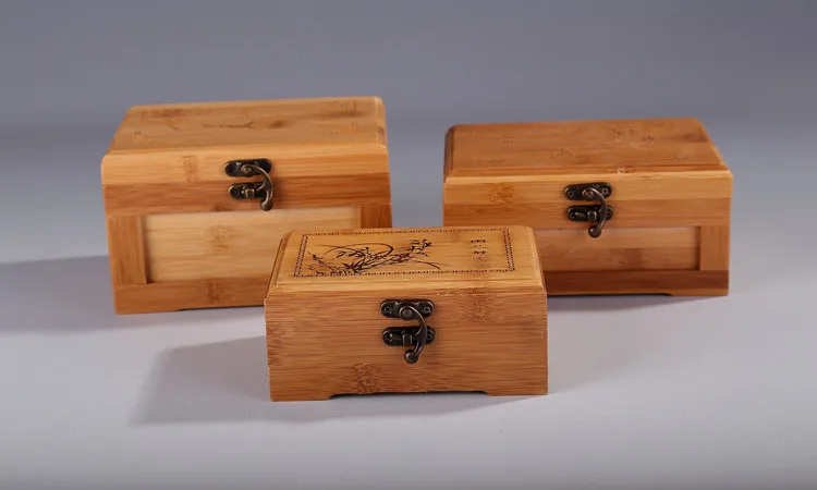 Бамбуковая Корейская бамбуковая шкатулка для ювелирных изделий, деревянная коробка для хранения ювелирных изделий, маленькая Коллекционная коробка, Подарочная коробка LB92322