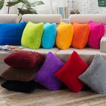 

1Pcs 43*43cm Classic Soft Short Velvet Throw Pillow Cushion Cover Seat Car Home Sofa Bed Decorative Pillowcase 40062