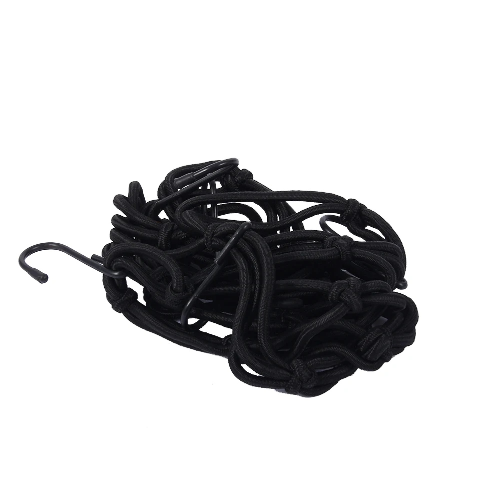 1 pc schwarz Neue und hohe qualität Motorrad Elastische seil Helm Lagerung Mesh Große kapazität gepäck helm netze mit Sechs haken 1 pc schwarz Neue und hohe qualität Motorrad Elastische seil Helm Lagerung Mesh Große kapazität gepäck helm netze mit Sechs haken