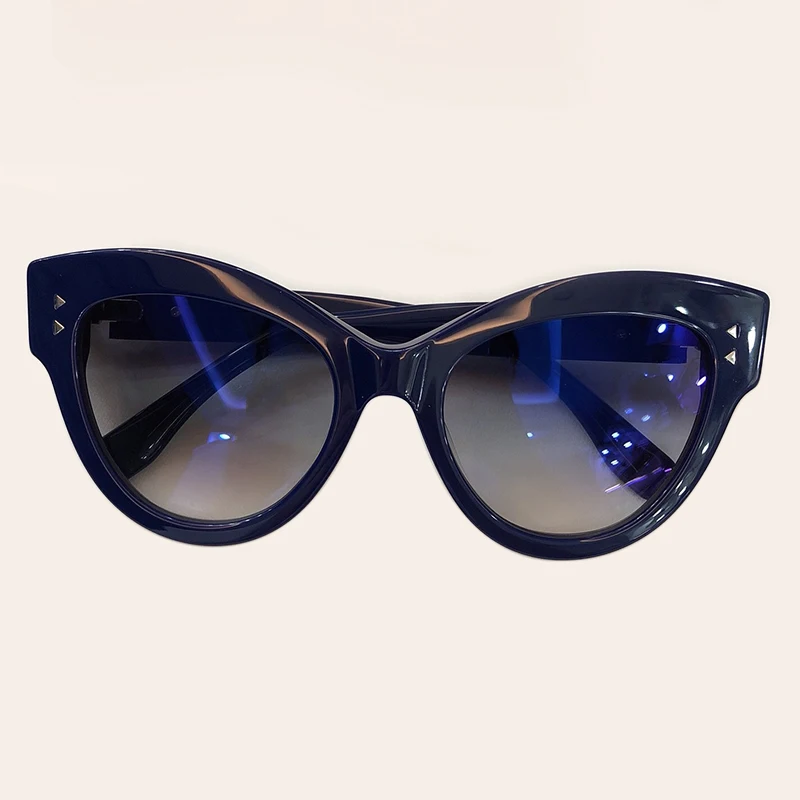 No3 Sunglasses Новинка, кошачий глаз, солнцезащитные очки для женщин,, Ретро стиль, брендовая ацетатная оправа, солнцезащитные очки для мужчин, UV400, Оттенки для женщин, с коробкой - Цвет линз: No3 Sunglasses