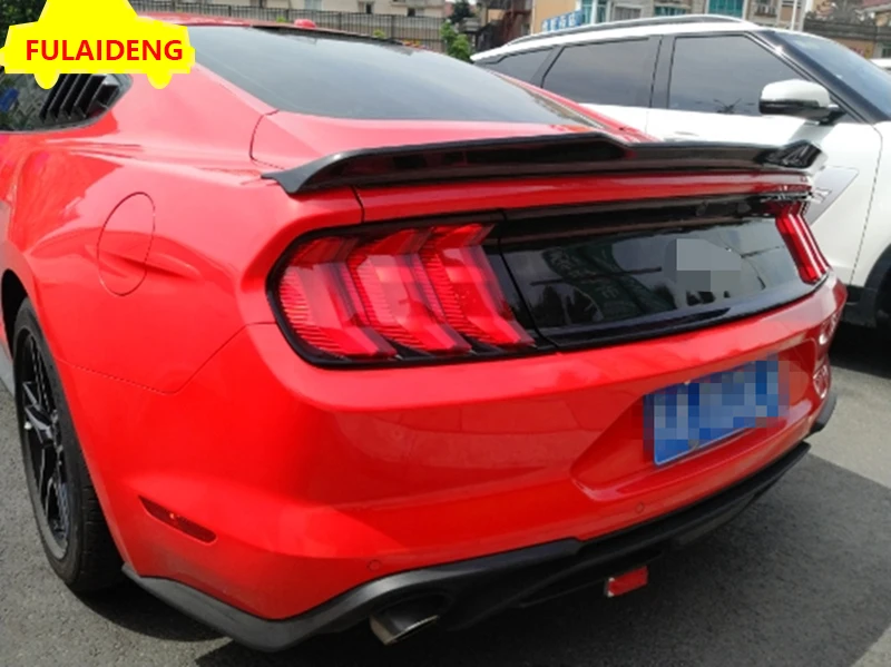 Для Ford Mustang GT Coupe- углеродное волокно Неокрашенный ABS задний багажник спойлер крыло автомобиля аксессуары для укладки