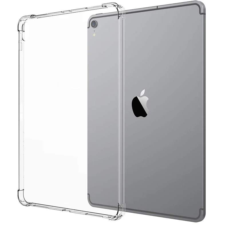 For New iPad 7 8 9 10.2 9.7 2021 5 6 Air 10.9 2 3 4 Case TPU Silicon Transparent Cover For iPad Pro 10.5 '' 11'' Mini 2 3 4 5 6