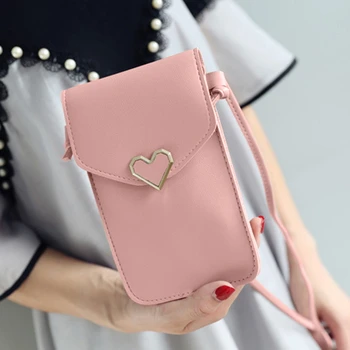 

Touch Screen Cell Phone Purse Smartphone Wallet Leather Shoulder Strap Handbag Women Bag For Iphone 11 For Huawei For Samsung