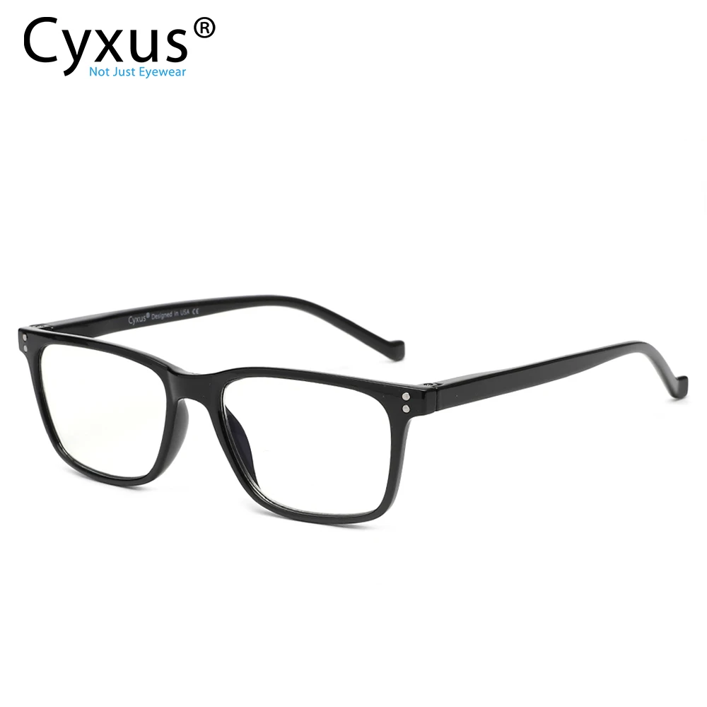 Cyxus Ретро Классический анти синий светильник очки для чтения прямоугольные
