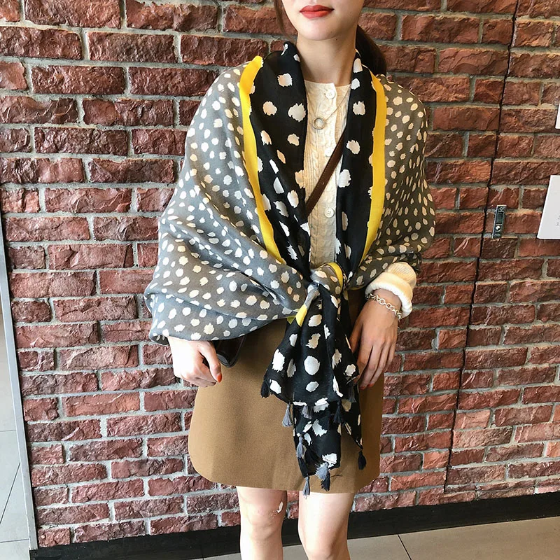 

women vintage long hijab scarf female autumn winter Mexico style ethnic long print patchwork scarf accesorios mujer