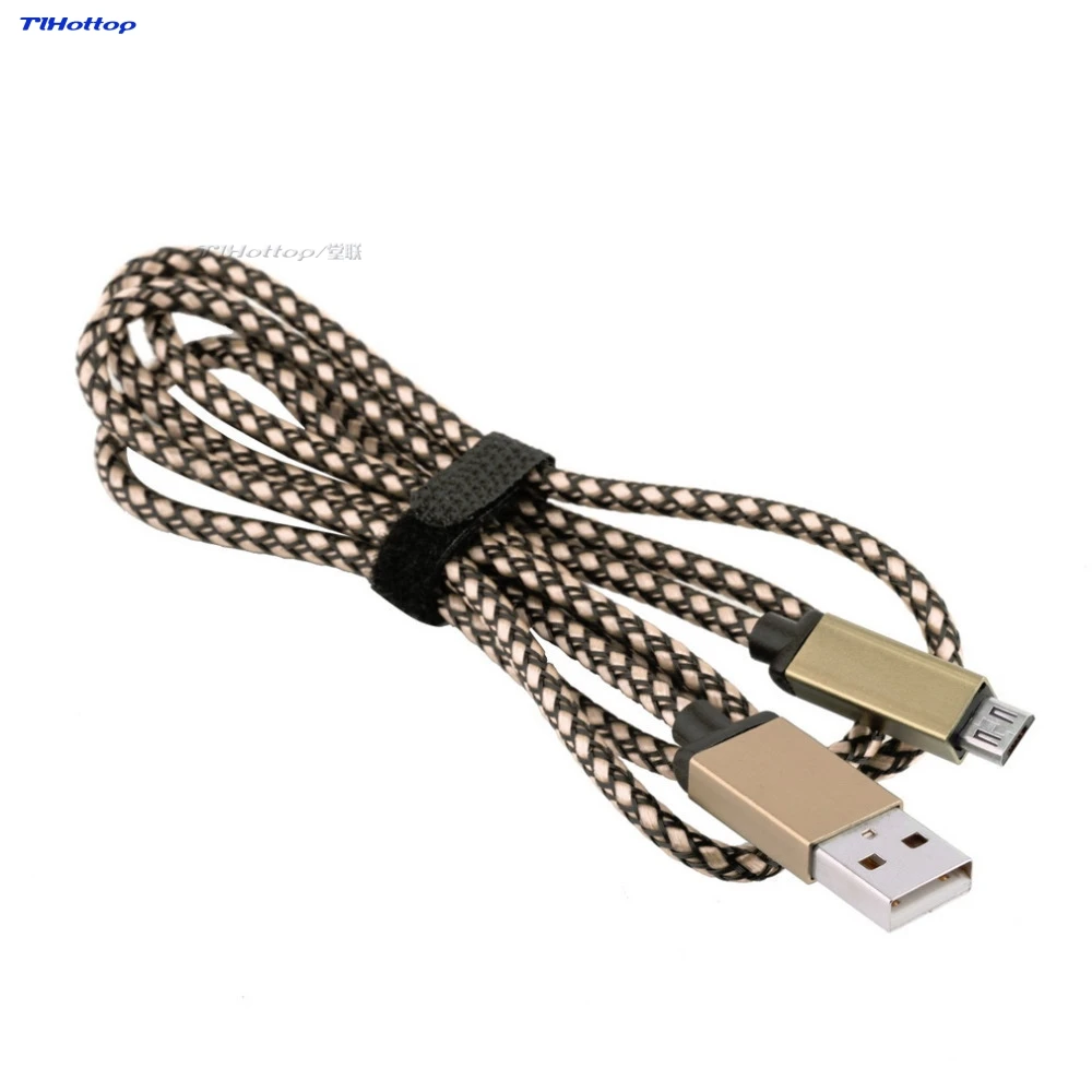 1 м нейлоновый Плетеный Micro USB кабель для передачи данных V8 зарядное устройство шнуры для C