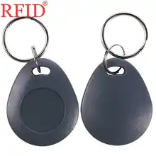 ID 125 кГц EM4305 перезаписываемые брелки RFID бирка кольца для ключей копия EM карты серый водонепроницаемый llaveros Porta Chave Token 100 шт