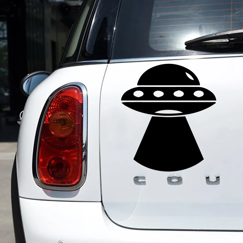 Cartoon ufo Stickers Car Rearview Mirror Decal Window Bumper Cute Waterproof Removable | Автомобили и мотоциклы