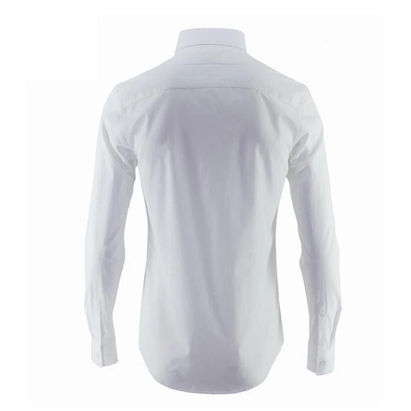Брендовая мужская рубашка с крестиком,, модная, длинный рукав, Chemise homme, тонкая, повседневная, деловая, Мужская одежда, рубашки, плюс размер, одежда для мужчин