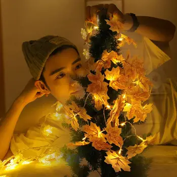 

Fairy Lights Light String Simple Modern Creative Romantic Maple Leaves 10 * 10cm Battery Operated Indoor Decor Decoration