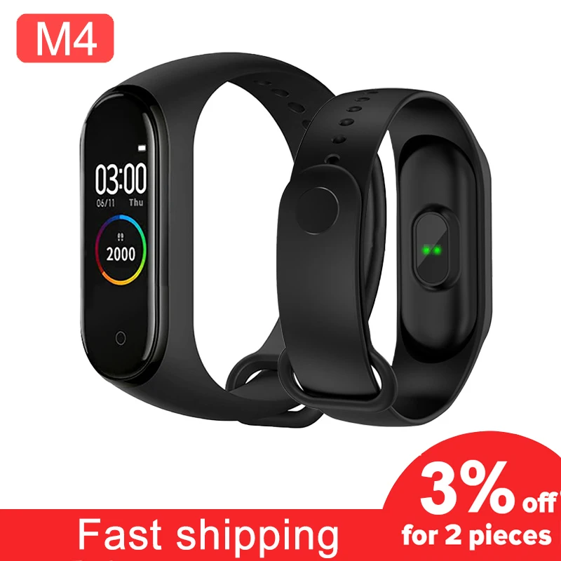 Спортивный смарт браслет M4 с шагомером пульсометром и Bluetooth|Смарт-браслеты| |