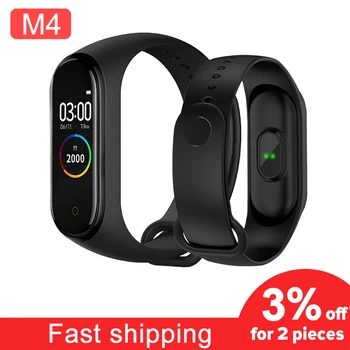 

M4 Sport Bracelet Smart band 4 Pedometer Heart Rate Fitness tracker Bluetooth Wirstband Waterproof Smartband for mi xiomi xiaomi
