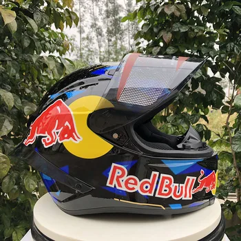 

DOT Approved Full Face Motorcycle Helmet Washable Lining with Single Visor Stylish Fast Release Racing Helmet Casco Casque