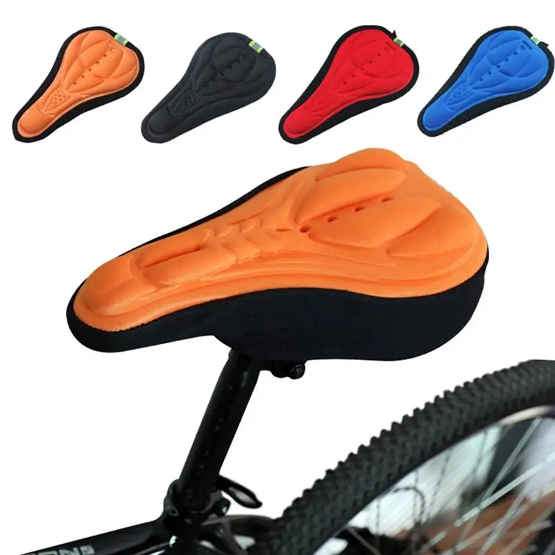 1x Cycling Bicycle Mountain Bike 3D Gel Pad Seat Saddle Cover Great Cushion 0U 