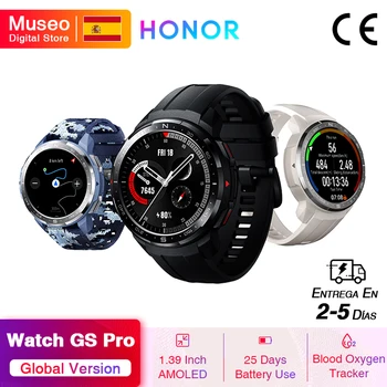 

Global Version Honor Watch GS Pro SmartWatch SpO2 Smartwatch Heart Rate Monitoring Bluetooth Call 5ATM Sports Watch