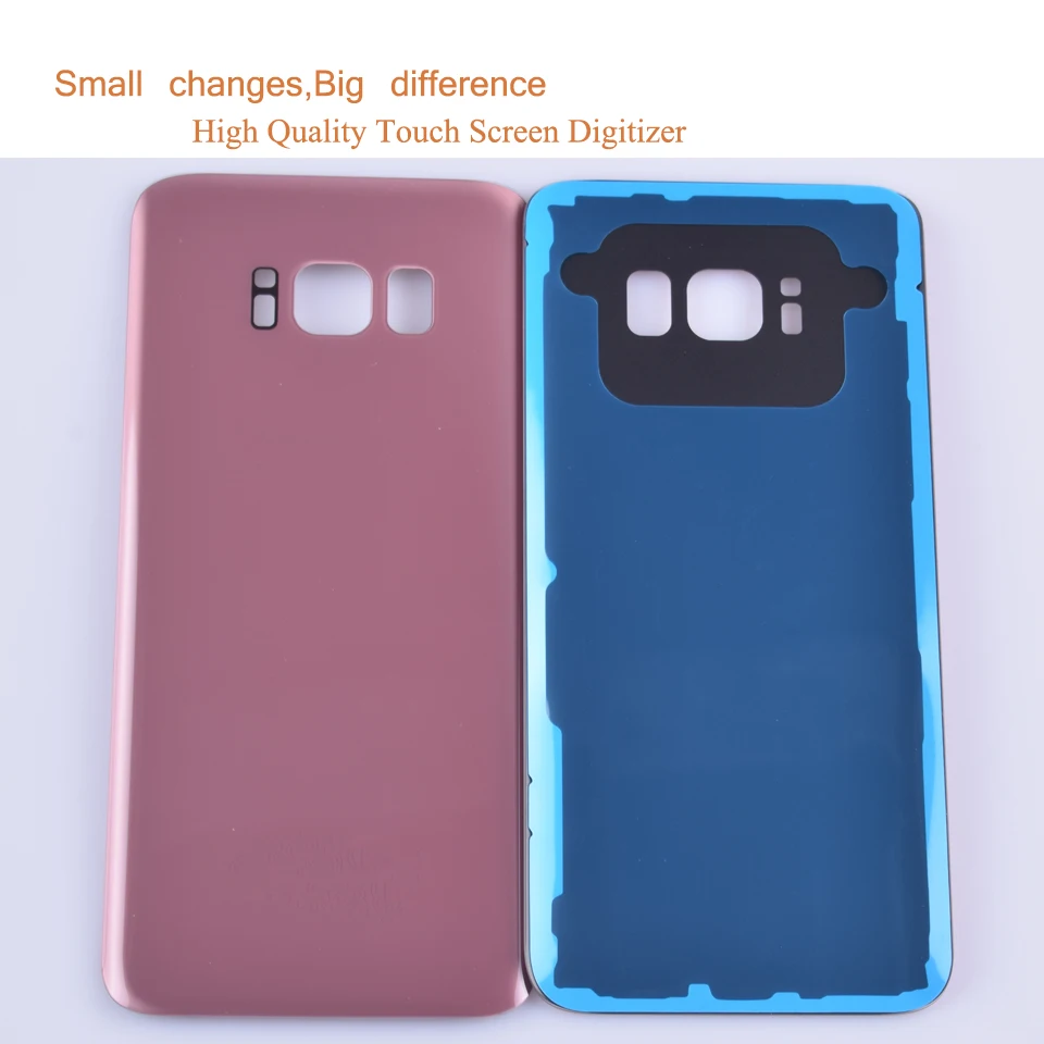 Задняя крышка для samsung Galaxy S8 G950 G950F, корпус для мобильного телефона, задний Чехол, батарея S 8, запасные части с логотипом