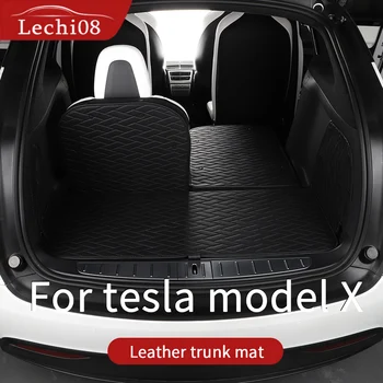 

Leather Trunk mat for tesla model X accessories tesla model X Trunk mat 2018 car interior