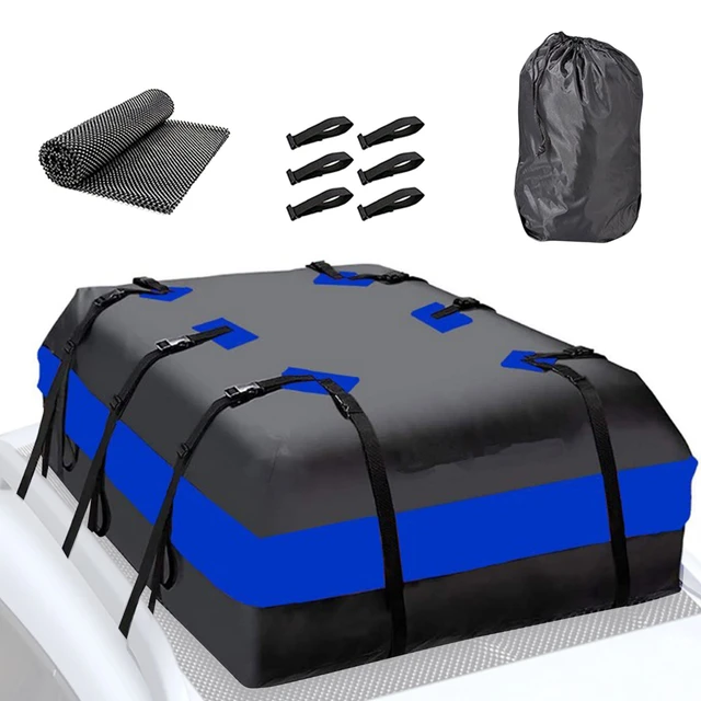 Portaequipajes para techo de automóvil, 20 cúbicos, impermeable, para la  parte superior del vehículo, bolsa de techo suave con bolsa de transporte  de